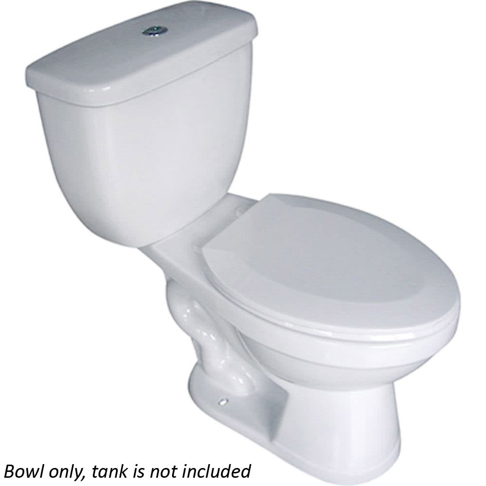 Saranac Elongated White Toilet Bowl (BOWL ONLY) | Home Outlet