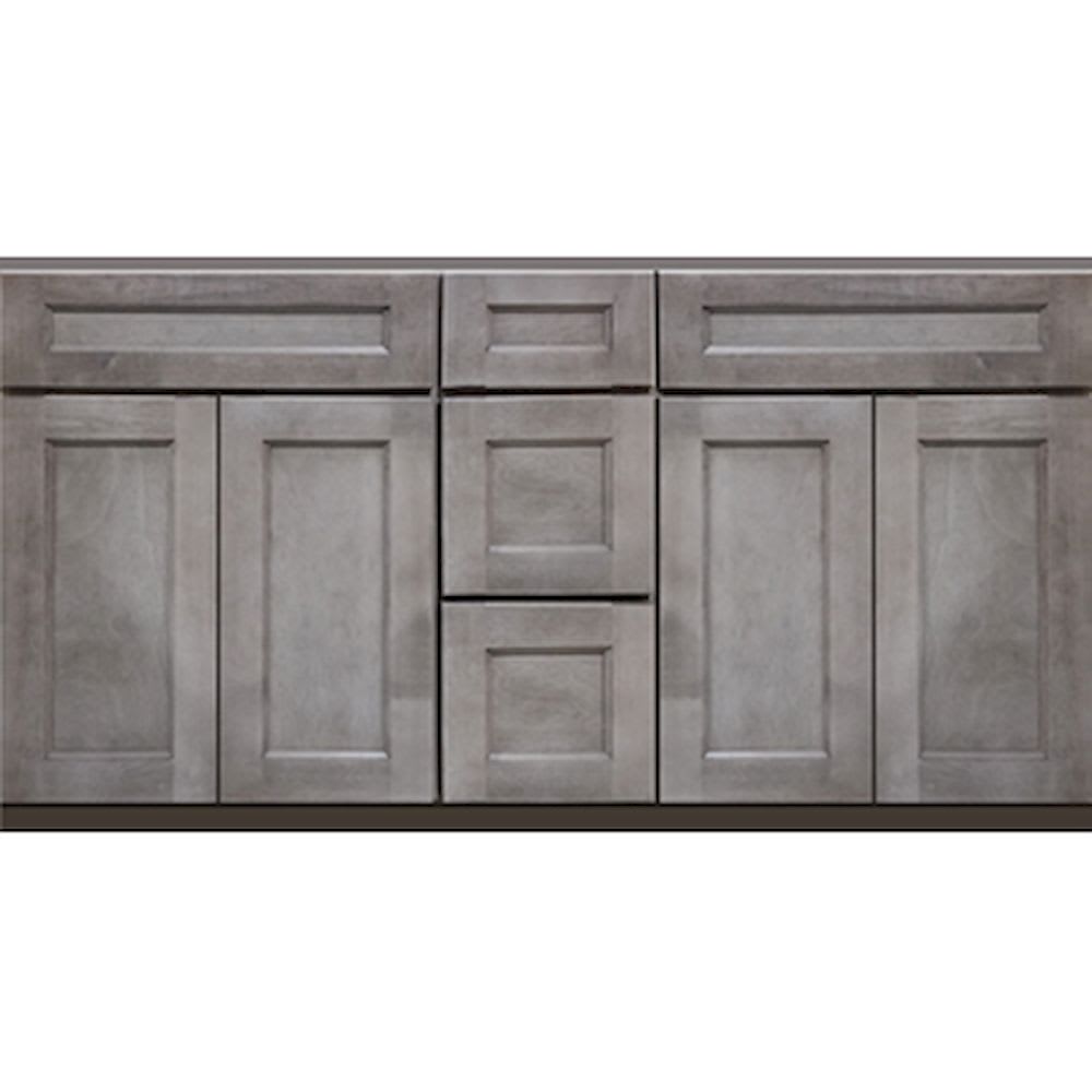 Smokey Gray is a timeless solid color that is clean and simple. This well thought out color will blend with any bathroom atmosphere. With a 5025208 Heritage Smokey Gray 60 Double Bowl Vanity