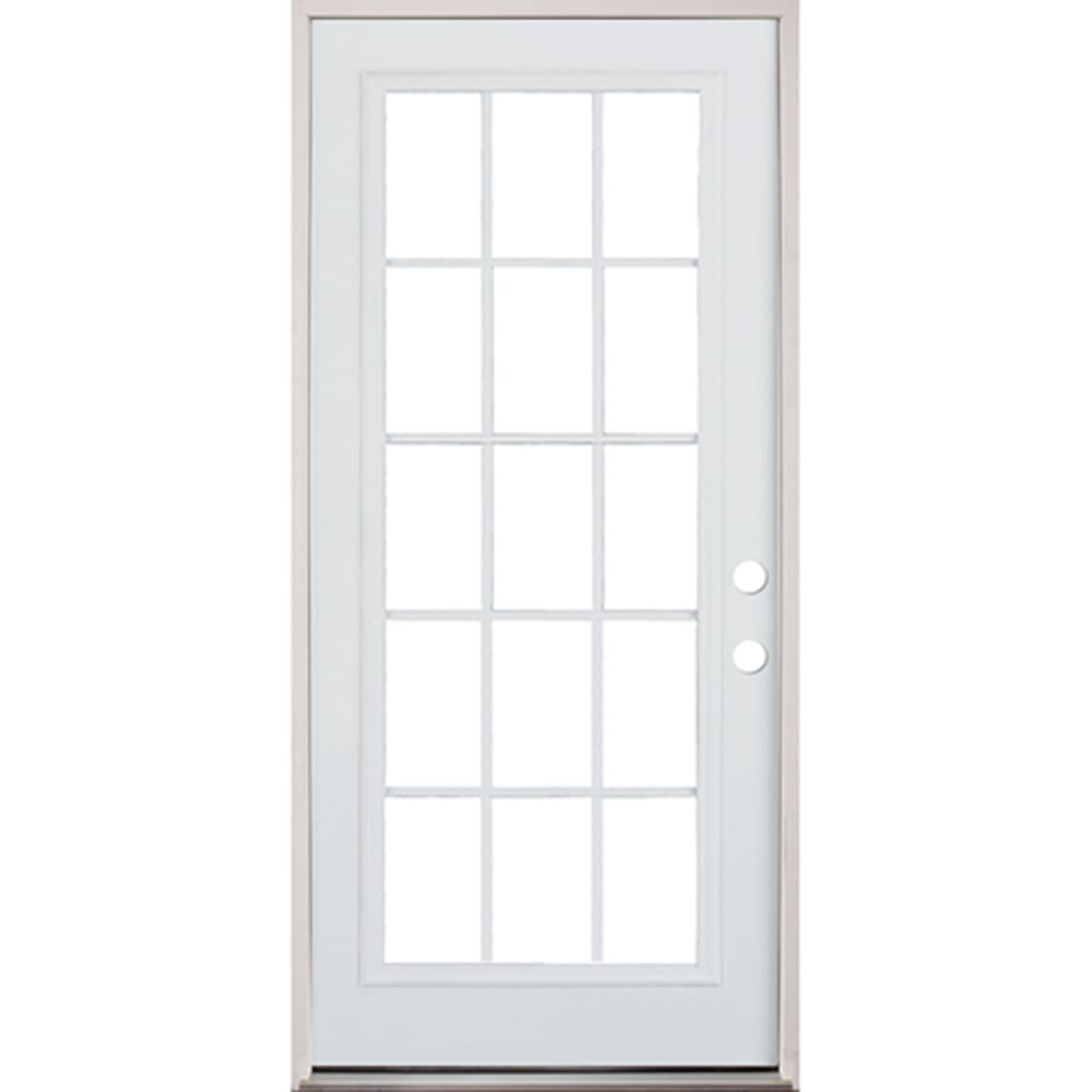 New 15 Lite Steel Exterior Door for Living room