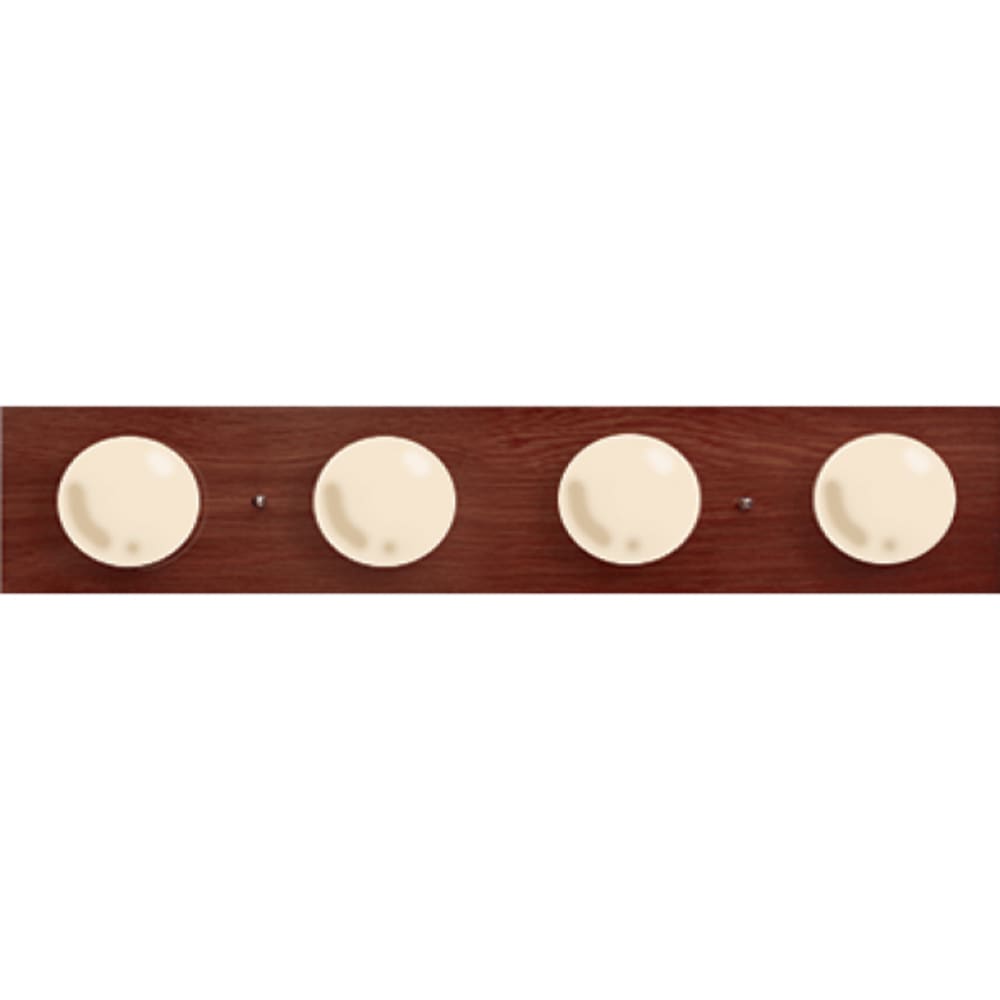 Cherry finish, part of our savannah merlot vanity and bath collection. Bulbs sold separately. Available in all Bargain Outlet locations 5024381 SAVANNAH MERLOT 24 LIGHT BAR