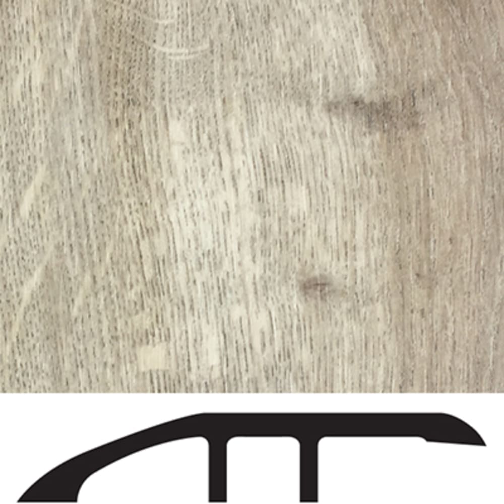 Adds a finishing touch to a floor with a matching color. LVT molding profile used to transition floors of unequal heights. From wood / 5556040 Luxury Vinyl Floor Reducer Molding Coastal Grey