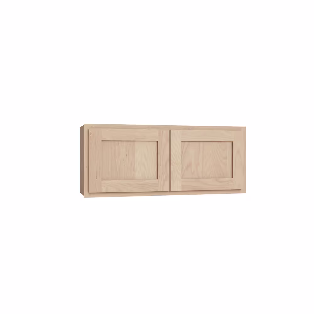 KCD Unfinished Birch KD Shaker 36" x 15" Wall Cabinet