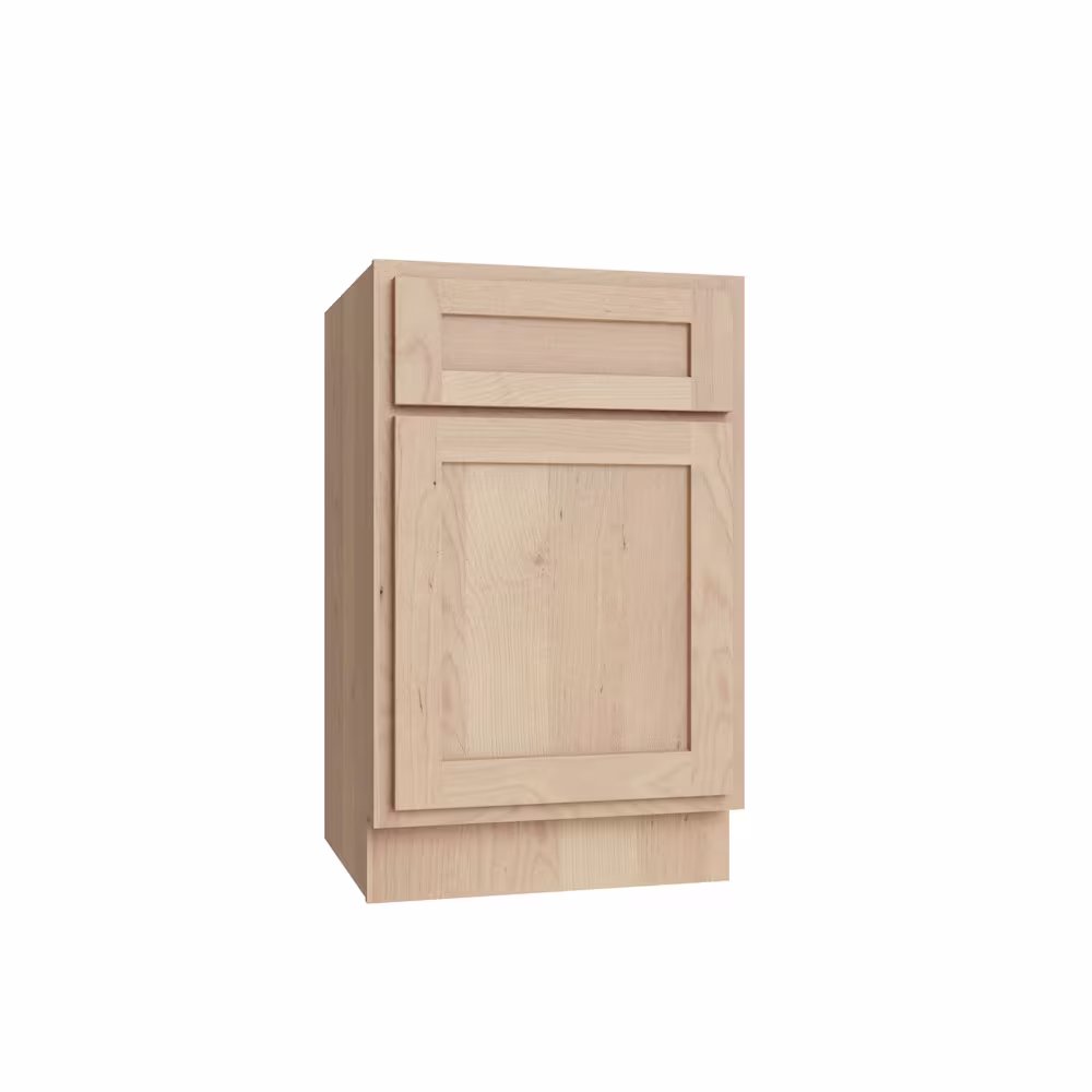 KCD Unfinished Birch KD Shaker 21" Base Cabinet