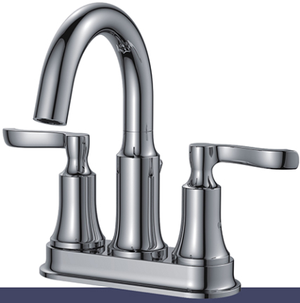Two-Handle Lavatory Faucet, Brushed Nickel | Home Outlet