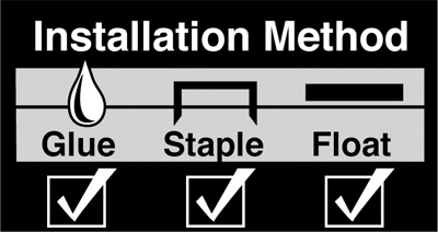 Glue, Staple or Floating Installation Icon
