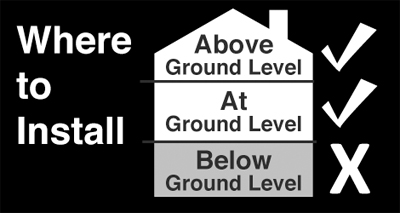 At/Above Ground Install Icon