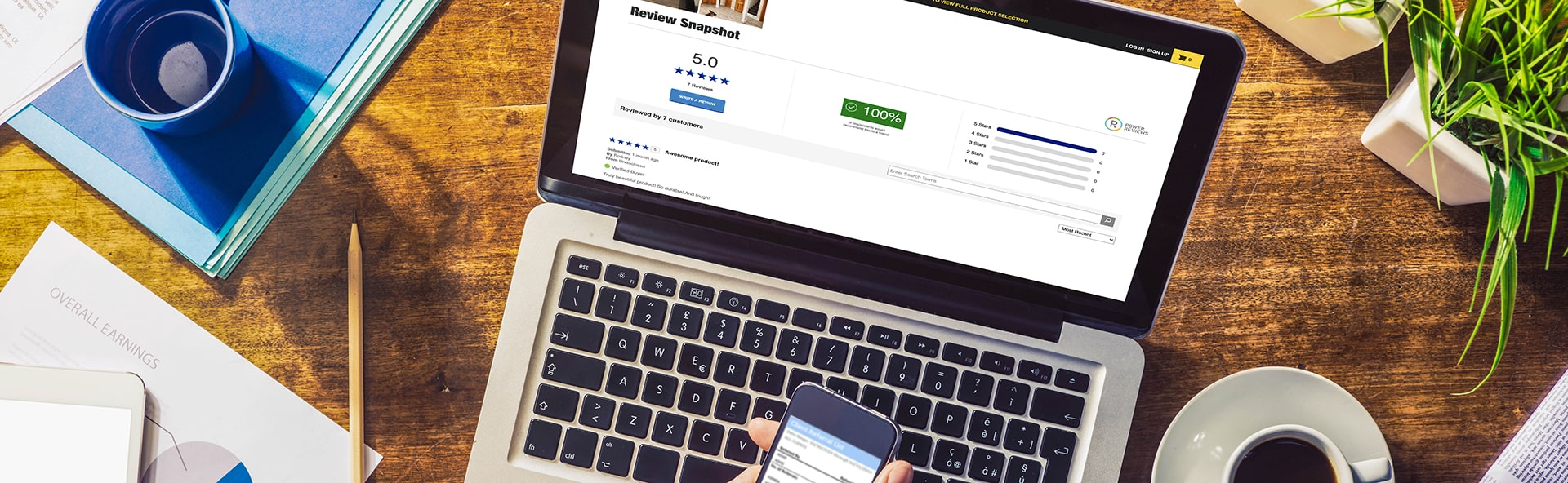 Customer Reviews and Calculator