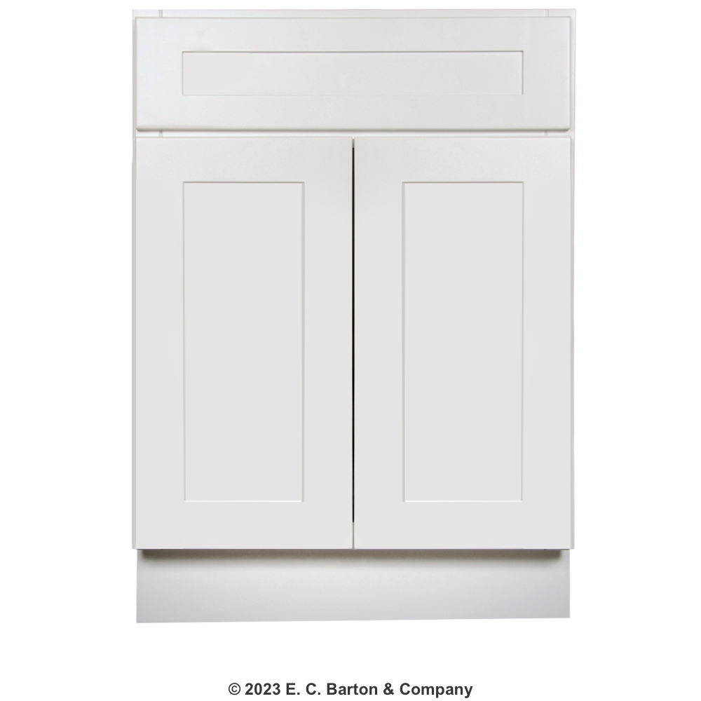 GHI Arcadia White Shaker Cabinet 24