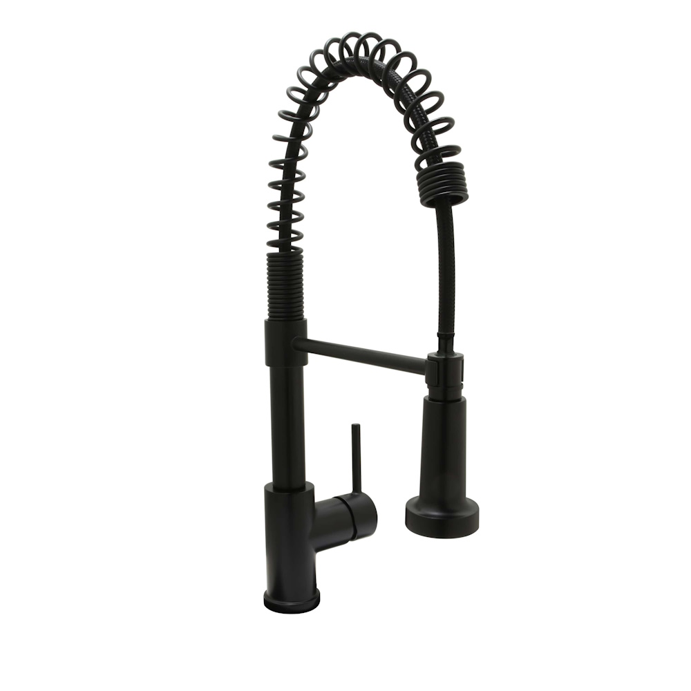 Matte Black Rexford II High Arc Spring Kitchen Faucet | Home
