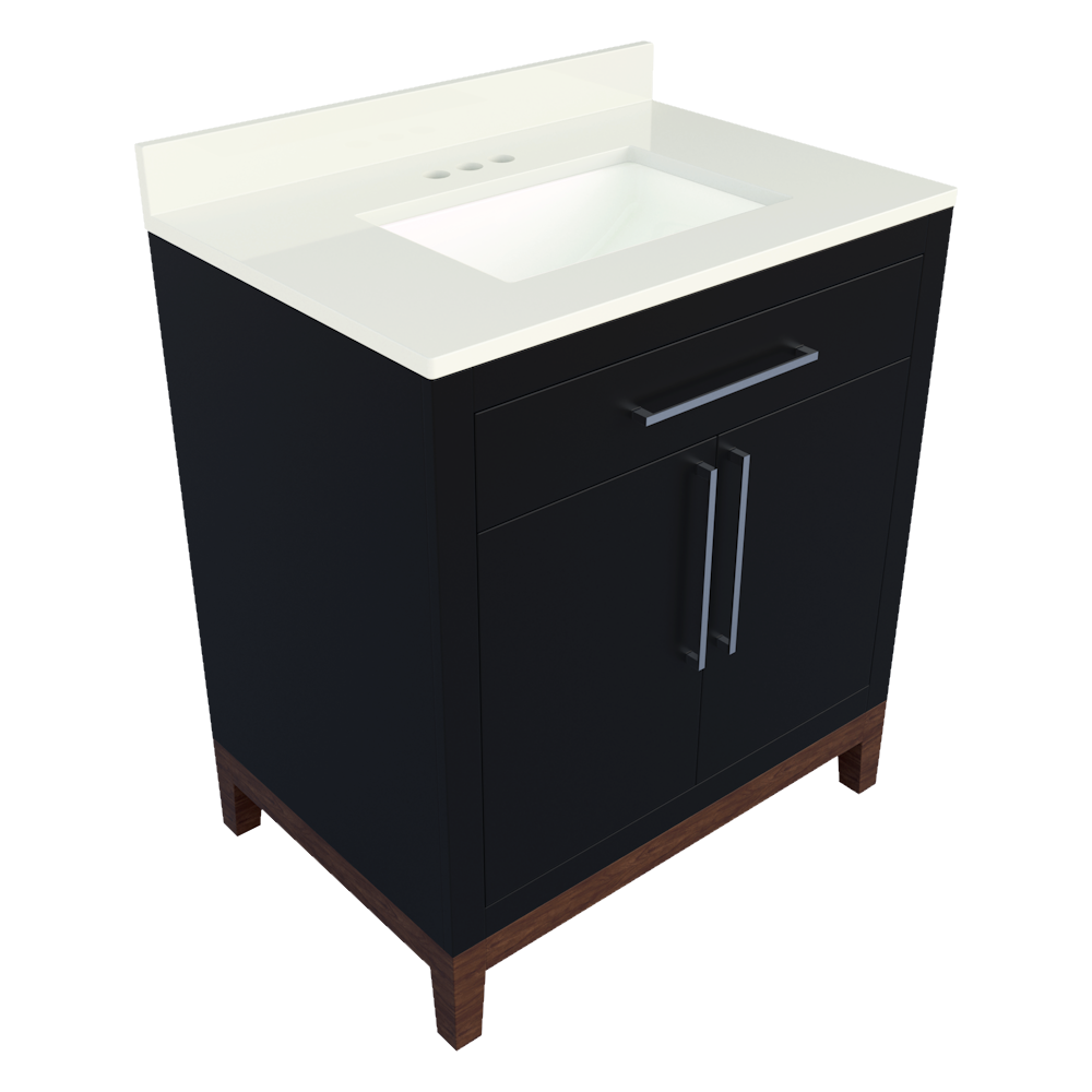 oporto black vanity combo