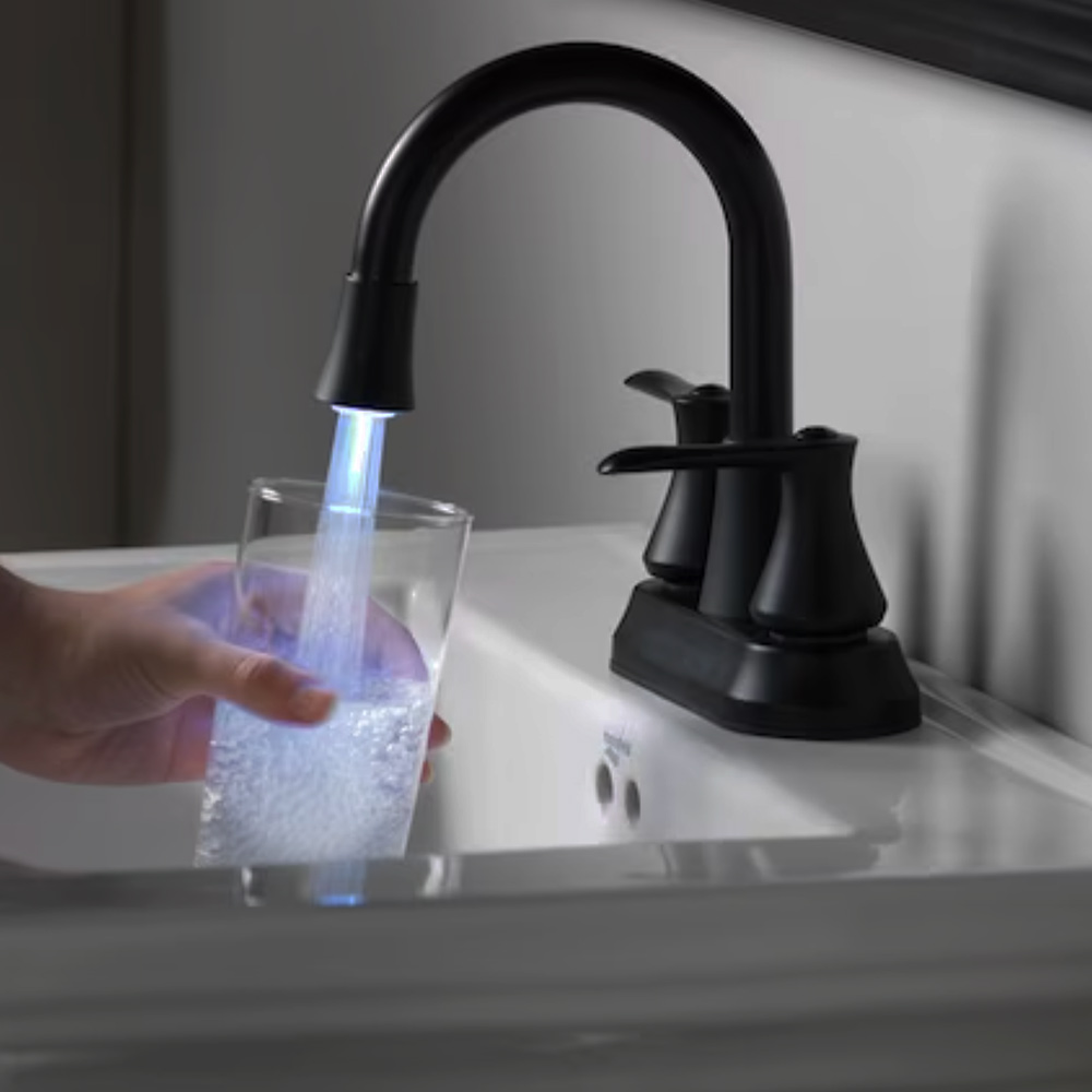 light up bathroom faucet