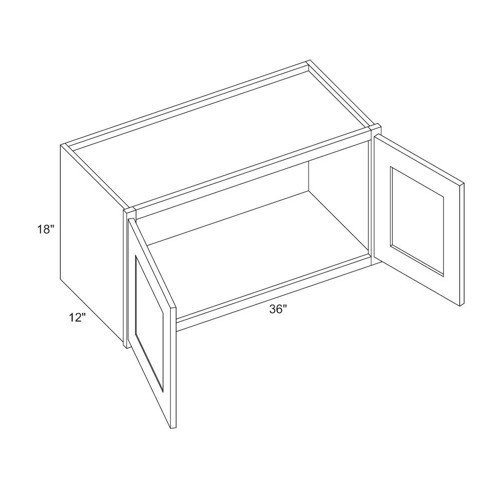 KCD Unfinished Birch Ready-to-Assemble Shaker 36