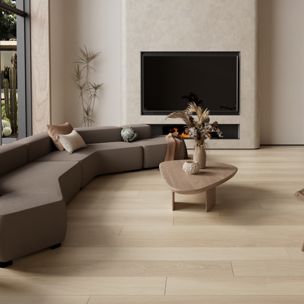 リノリウム182×100 Hemingway Natural Oak 4.2mm Vinyl Plank Flooring w/Pad | Home Outlet