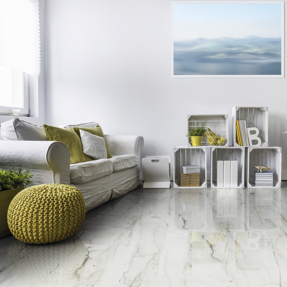 Aqualine Gloss Delmonico Hickory Hybrid Plank w/Pad | Home Outlet