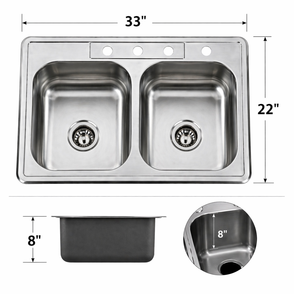 Fabac Stainless Steel Undermount Single Kitchen Sink | Home Outlet