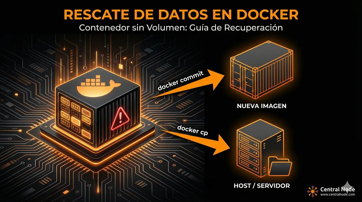 ¡Pánico en Docker! Cómo salvar datos de un contenedor en producción sin volúmenes