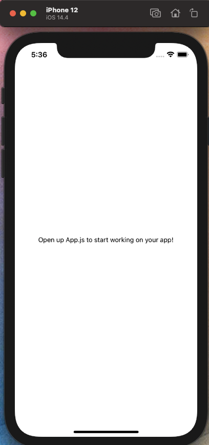 Sample app on iPhone