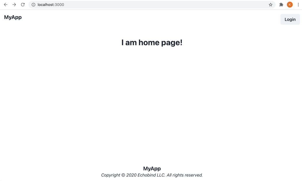 Home page
