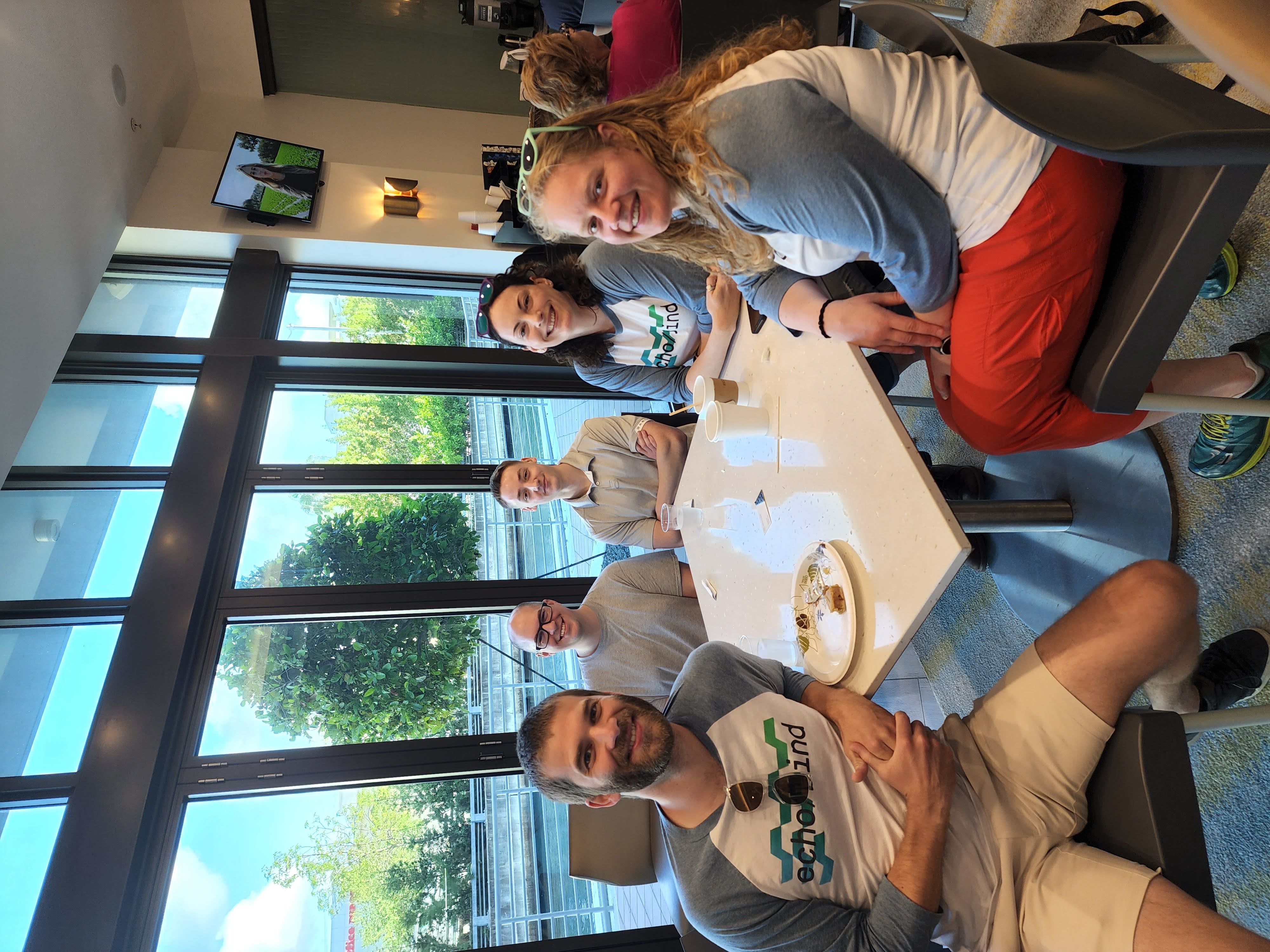 Company photo at lunch
