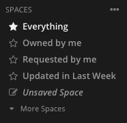 Clubhouse spaces section