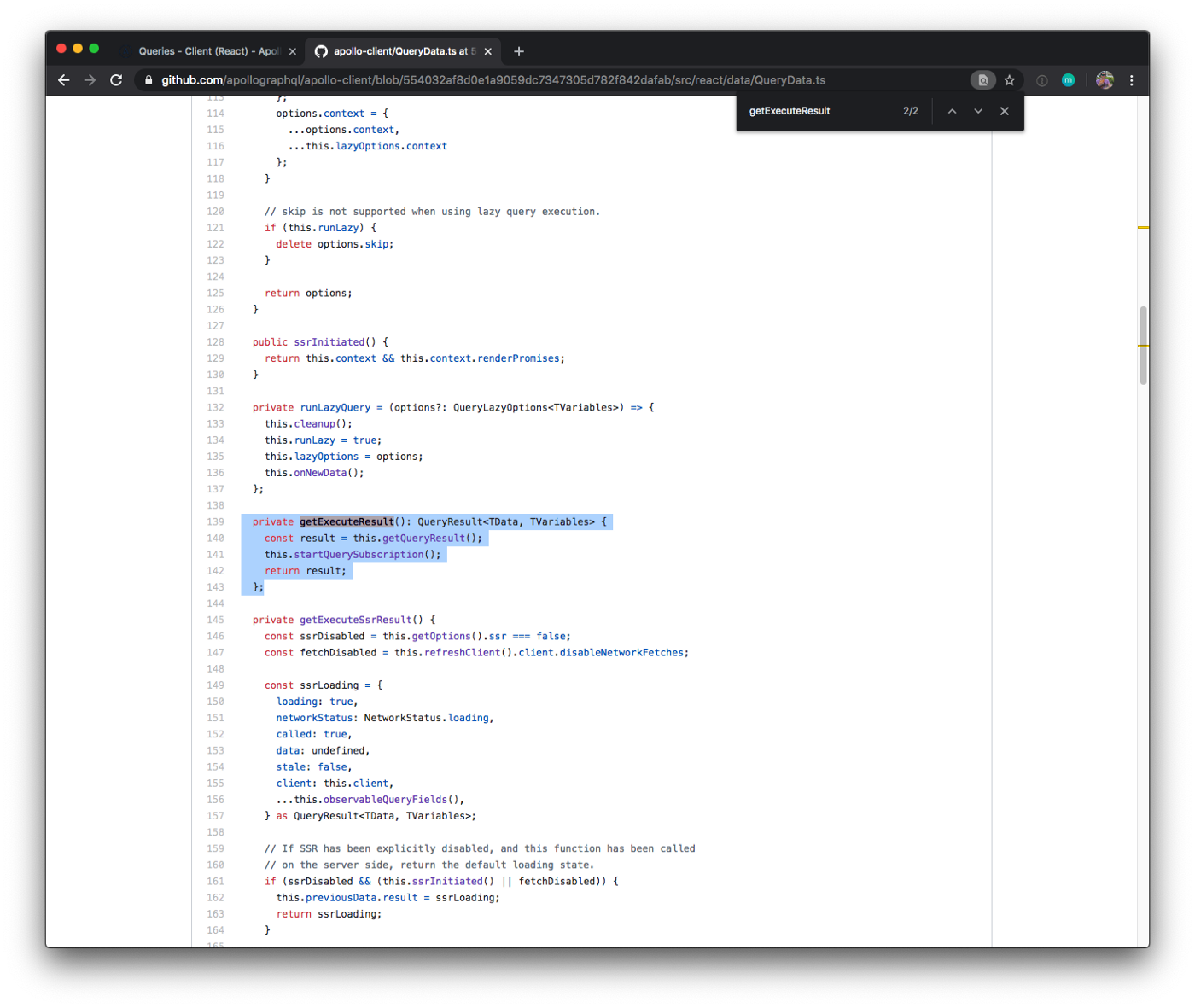 Code on a GitHub repository