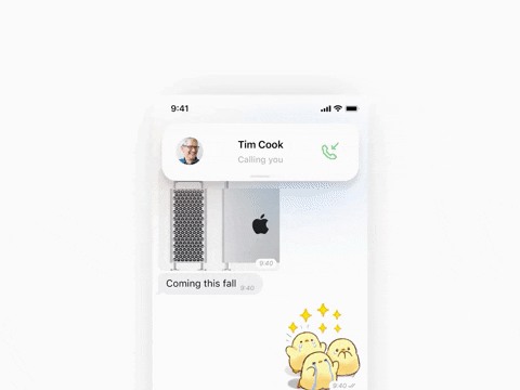 Tim Cook calling gif