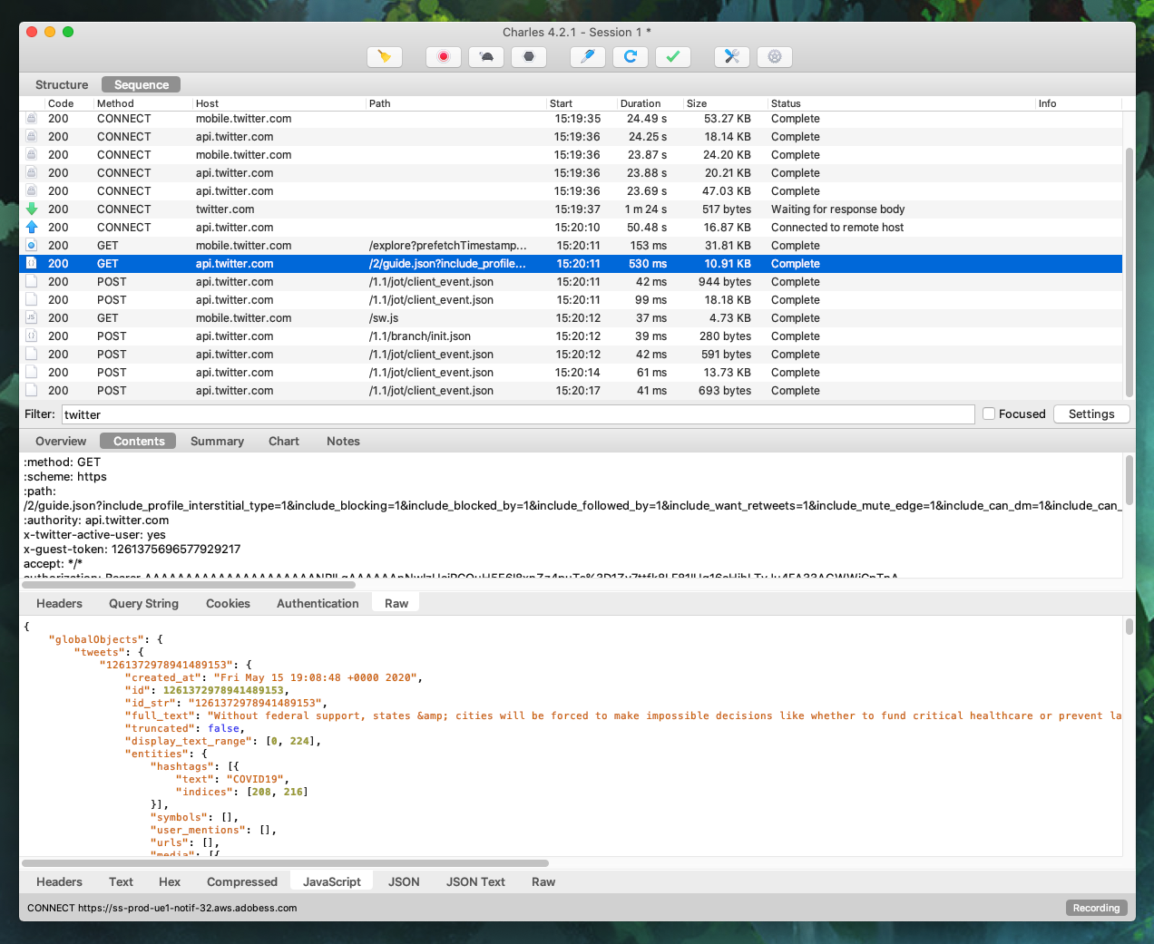 Charles SSL application