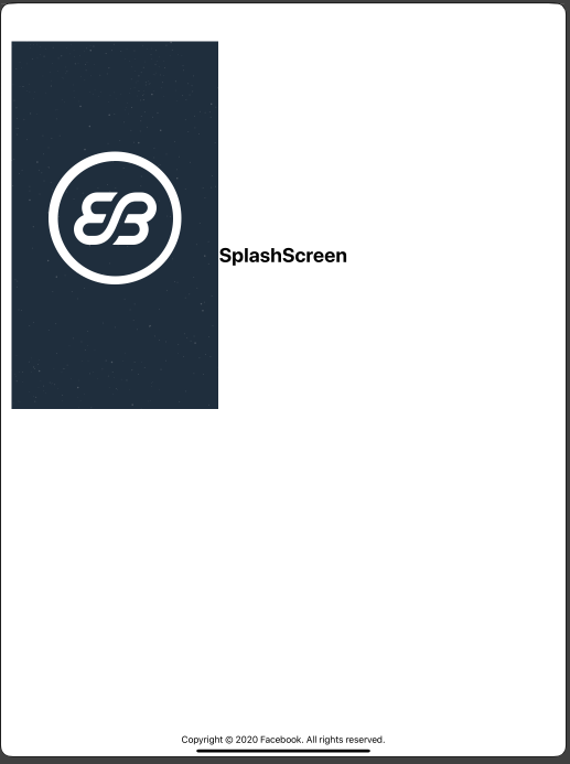 Echobind logo with SpalshScreen next to it
