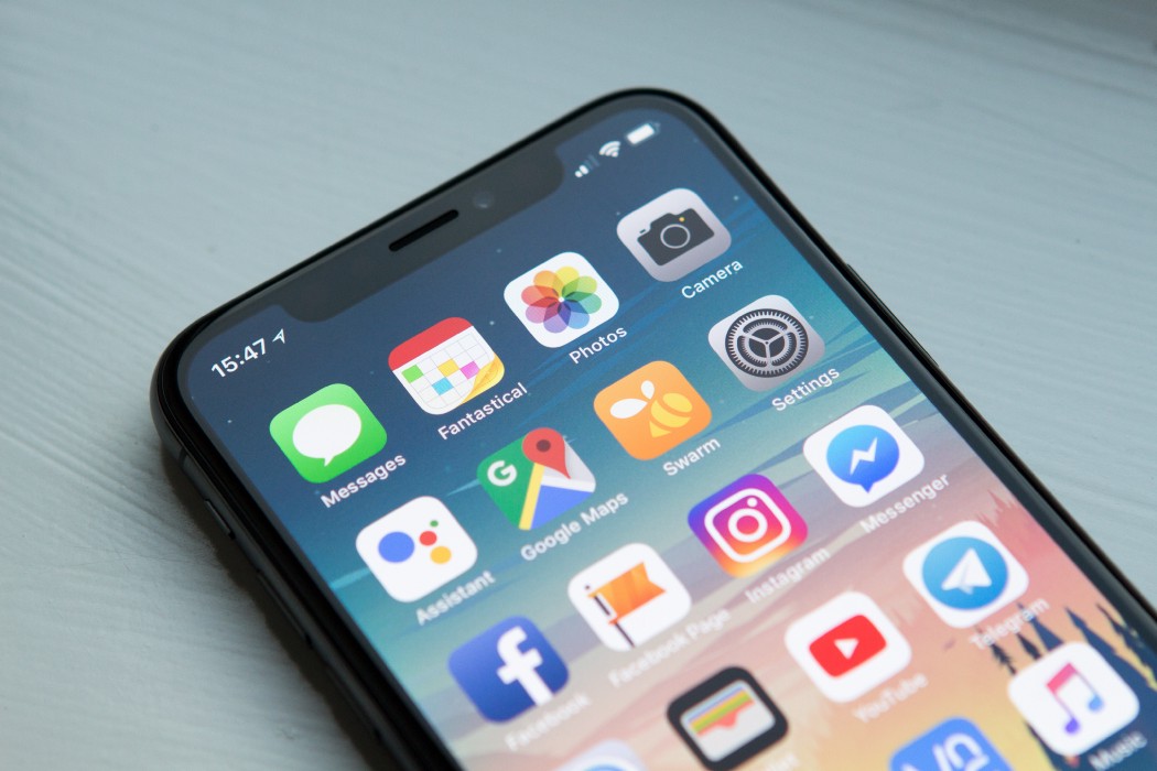iPhone on a table