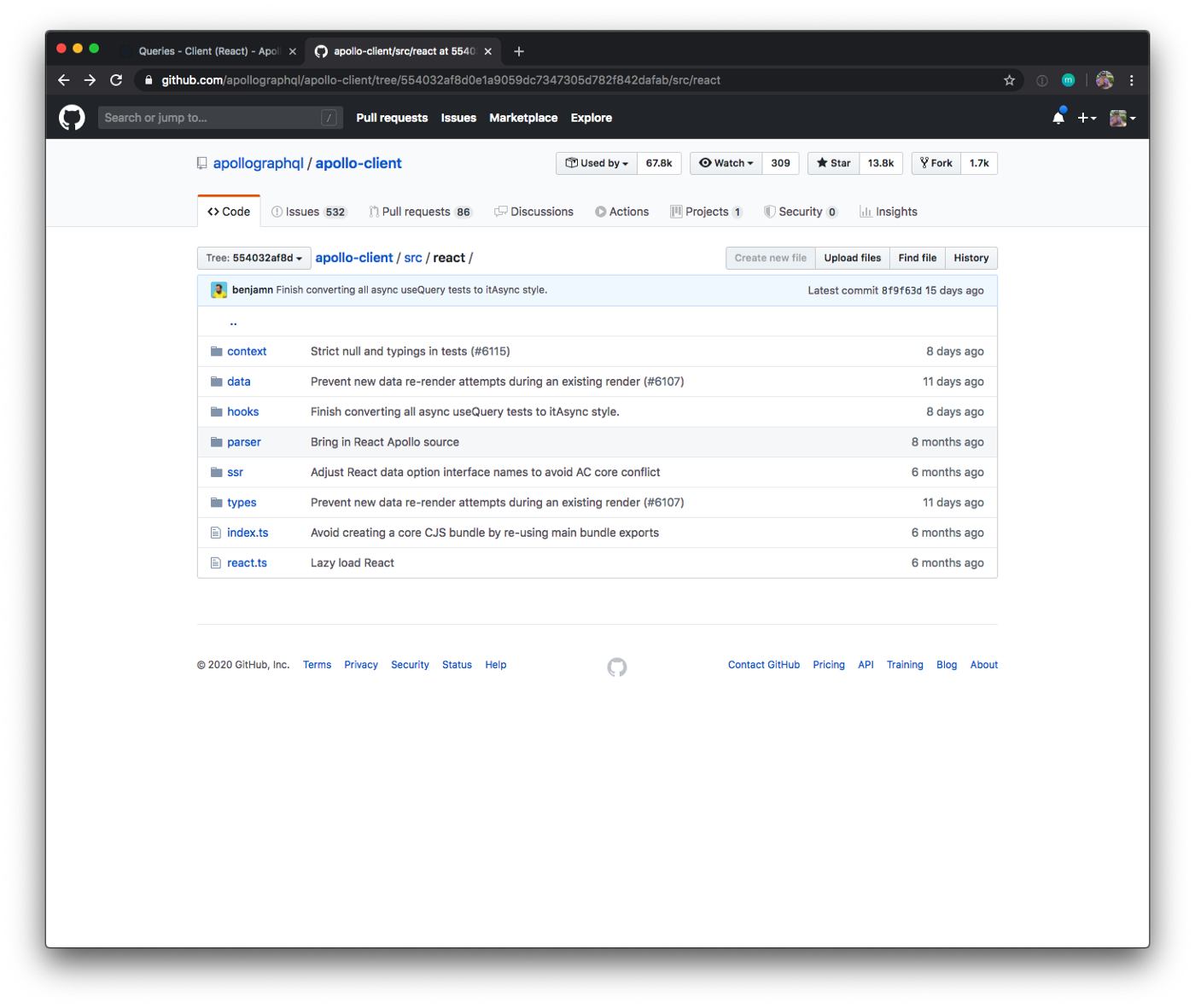 A GitHub repository