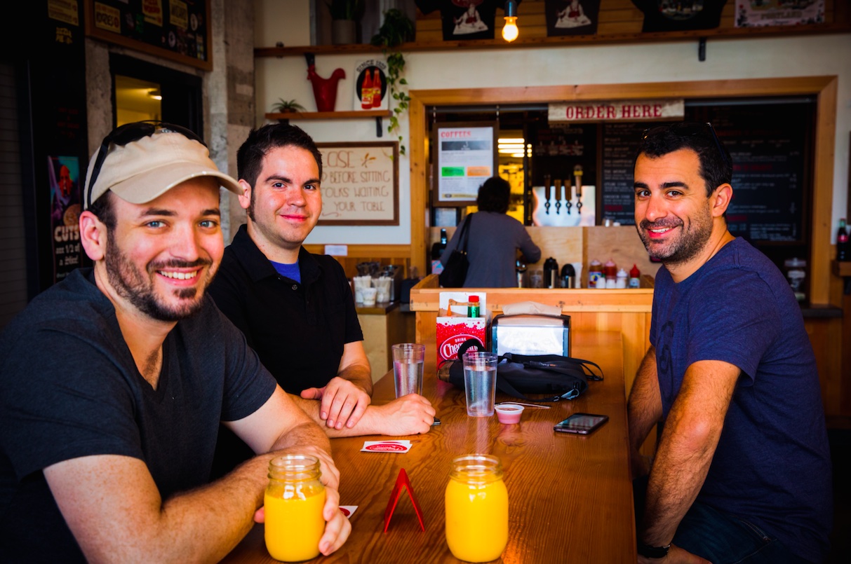Michael Yared and Dave Wasmer at lunch