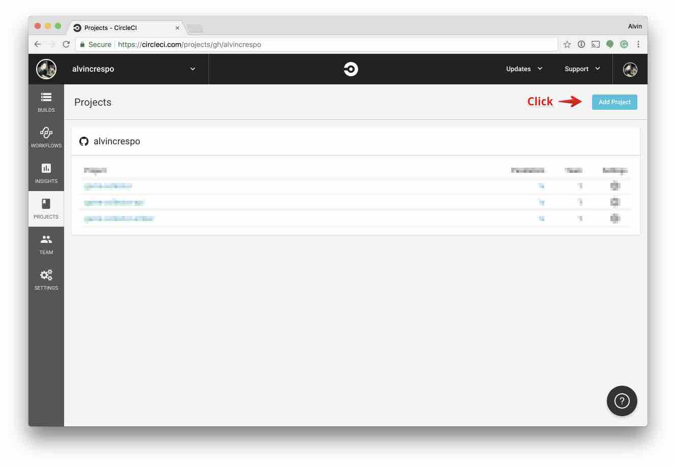 UI Set up part one with CircleCI