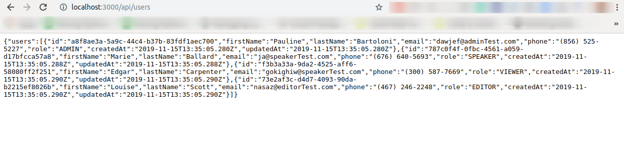 JSON data