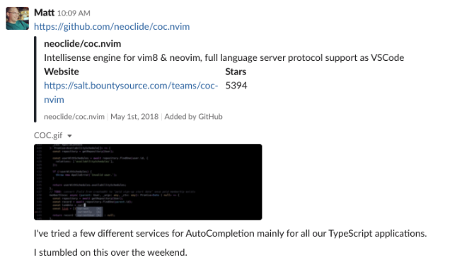 Tweet about Language Server Protocols