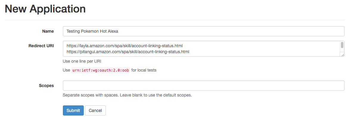 Creating a new application UI