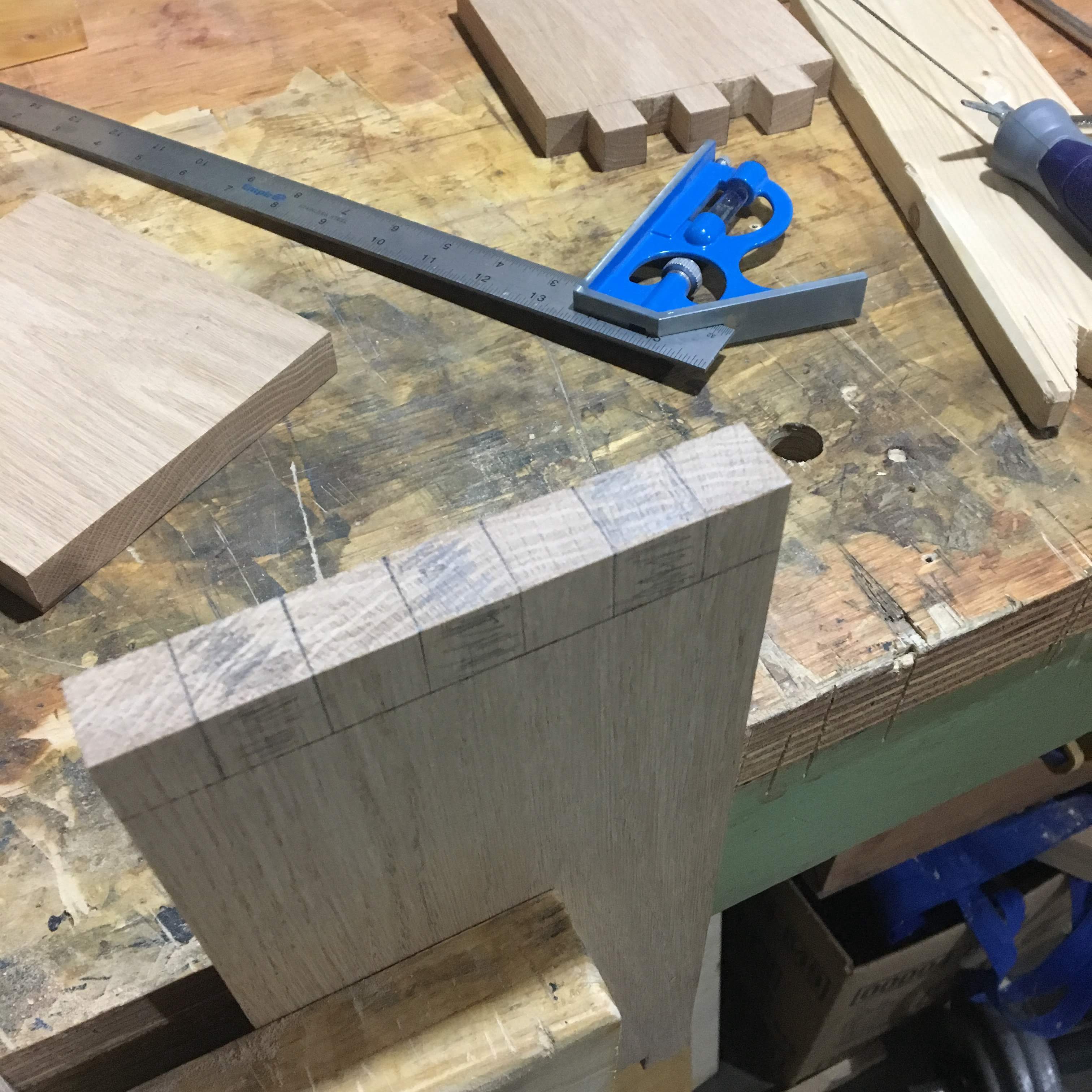 Marking waste with a square
