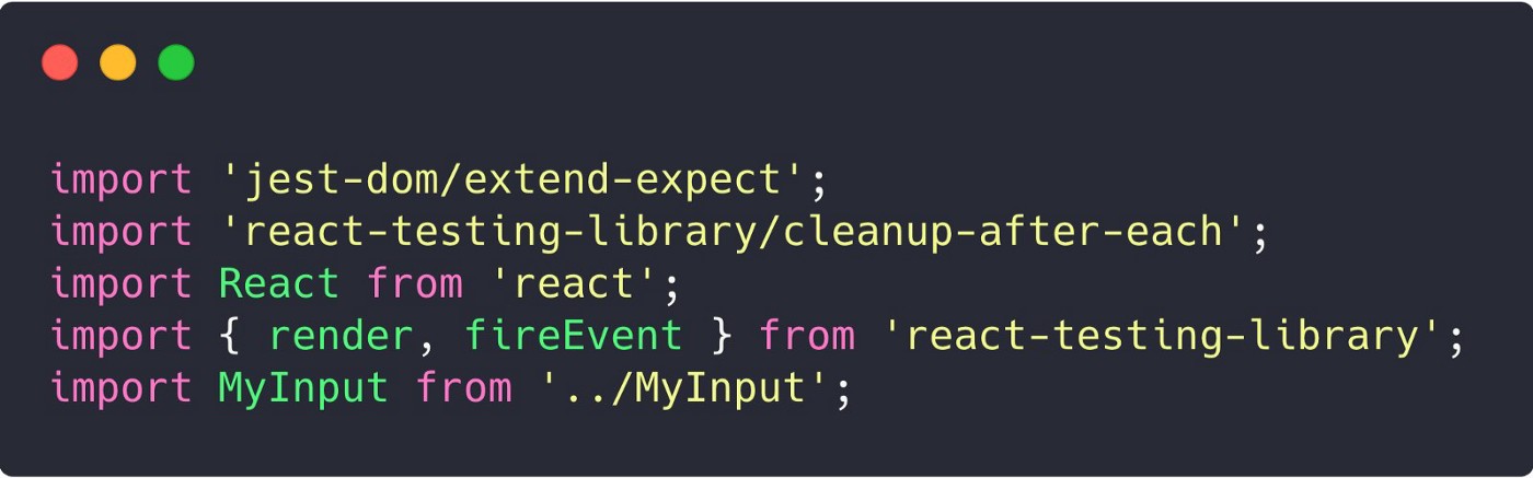 React import code