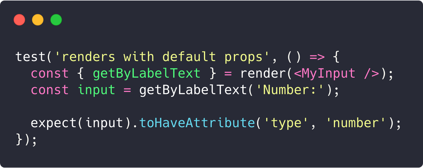 RTL test code example