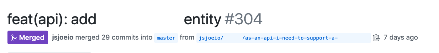 GitHub commit