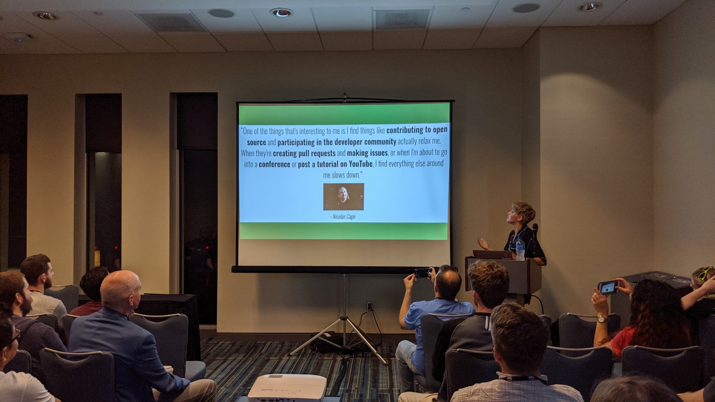 Group learning about Developer Advocate