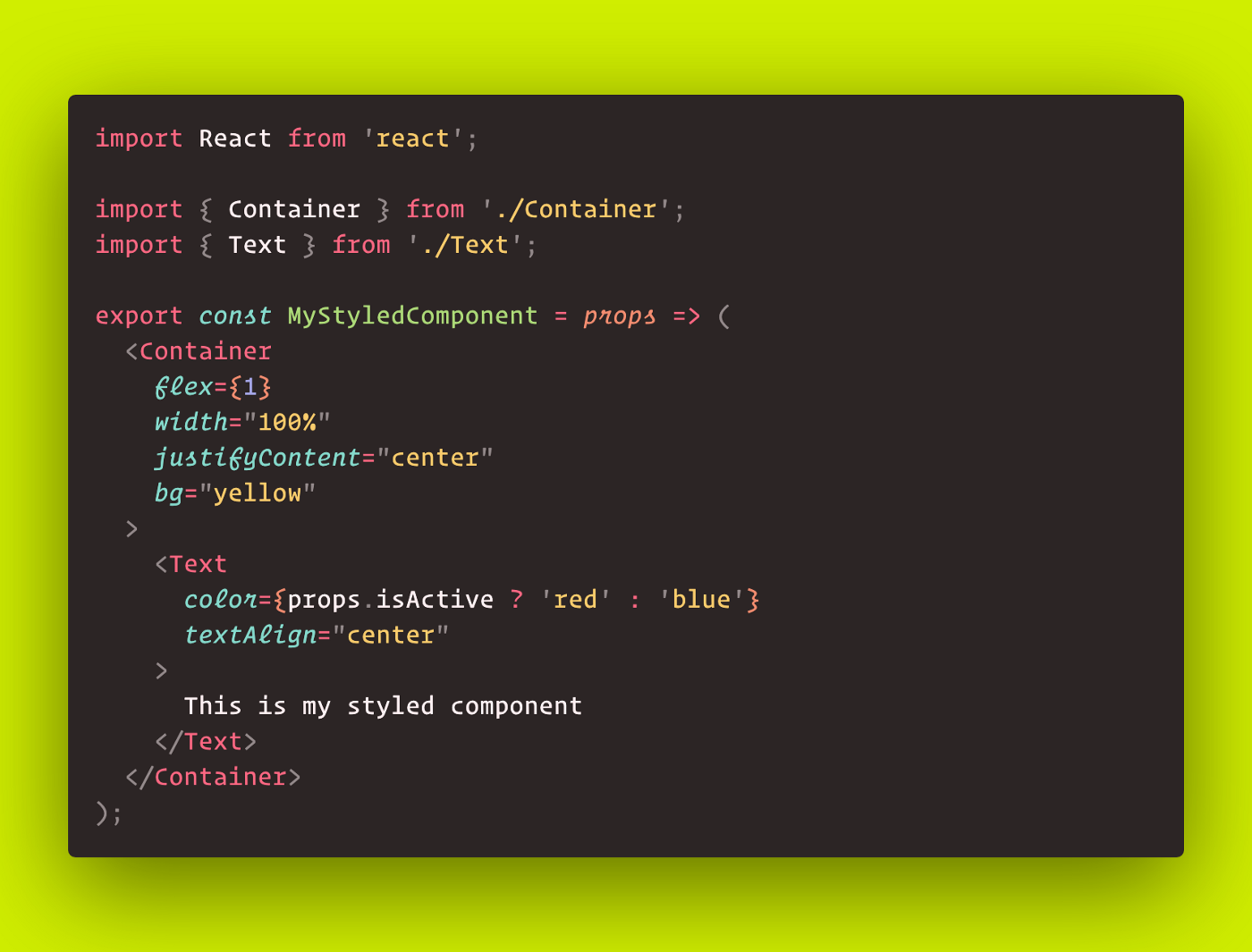React code