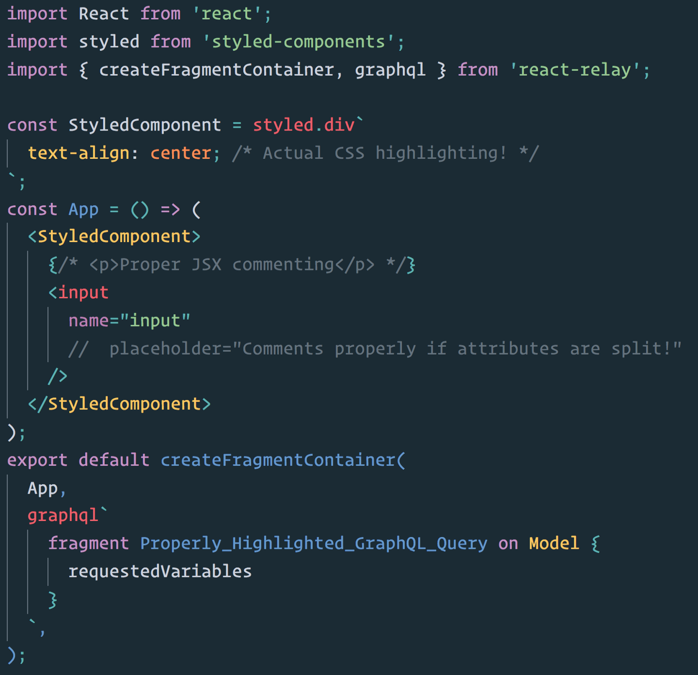 React code in Visual Studio Code