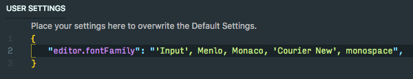 Visual Studio Code User Settings