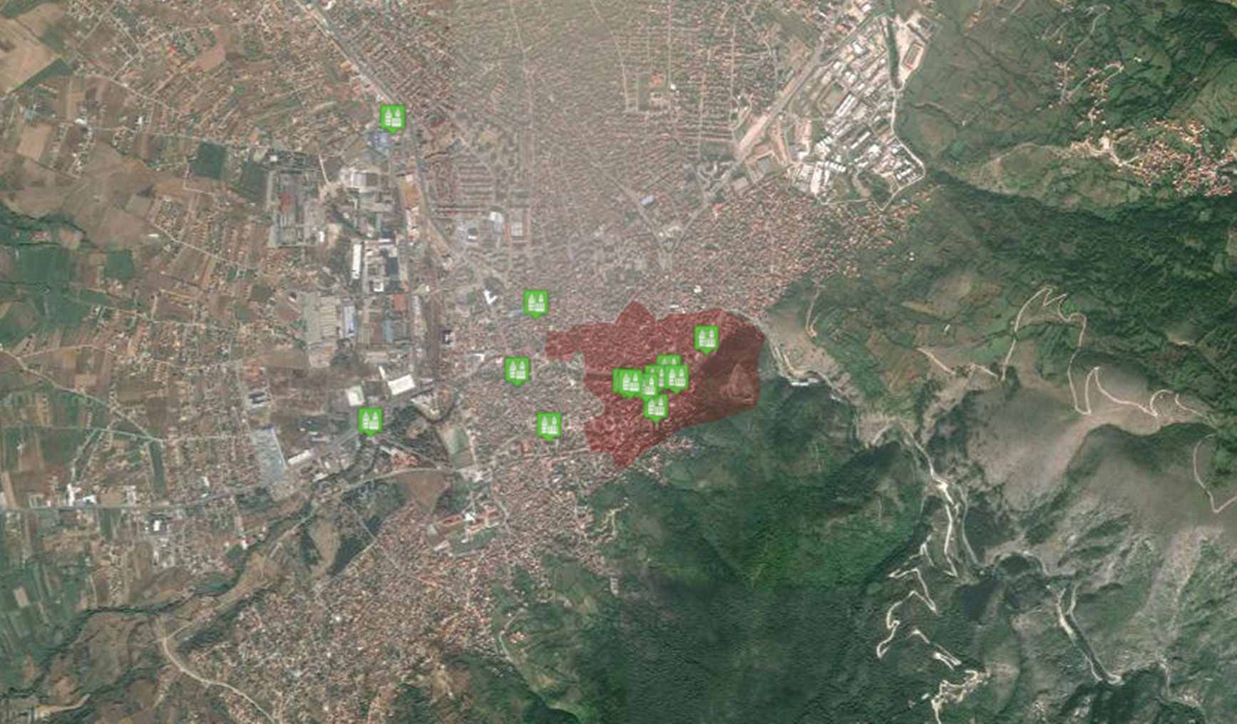 Harta e Parregullsive Urbane 