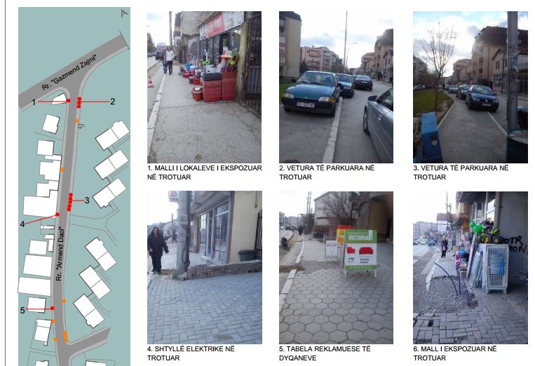 Pavements of Prishtina still occupied 