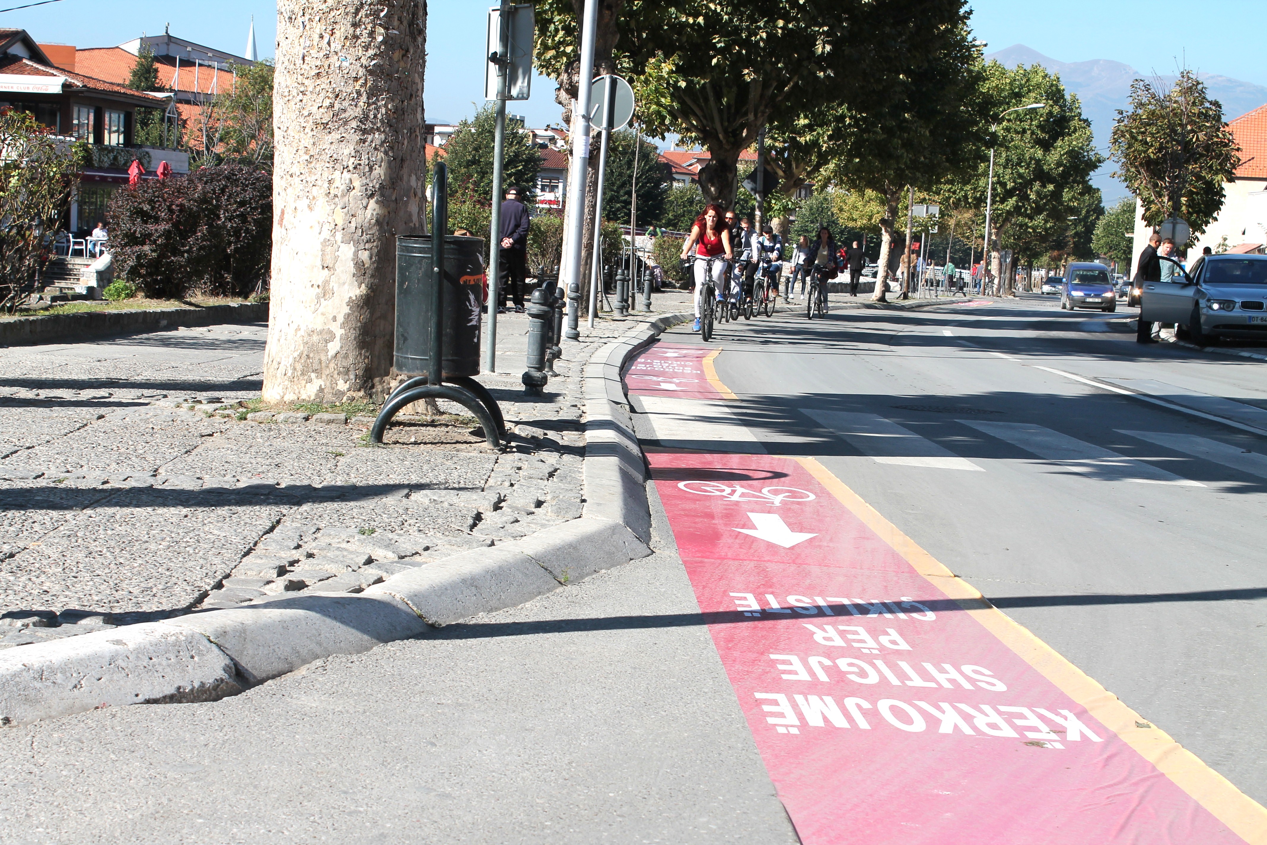 We request bike lanes for the city of Prizren