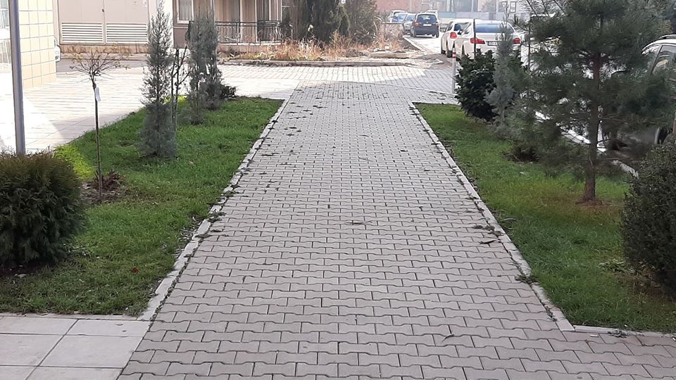 Ecological intervention on "Shefqet Shkupi" road in prishtina