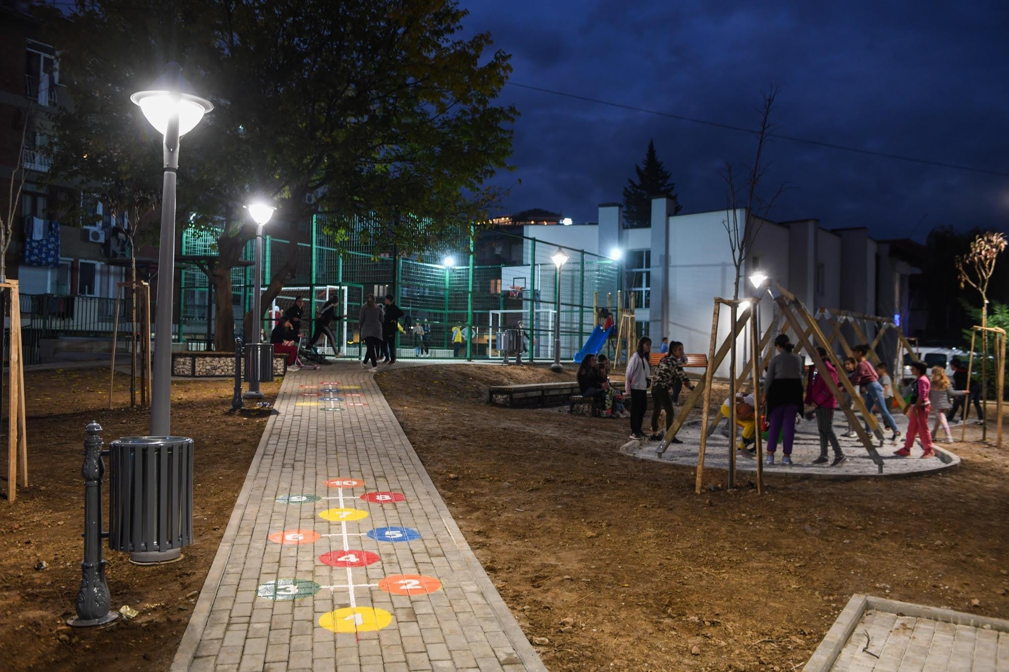 The inauguration of the park designed by the residents' own ideas