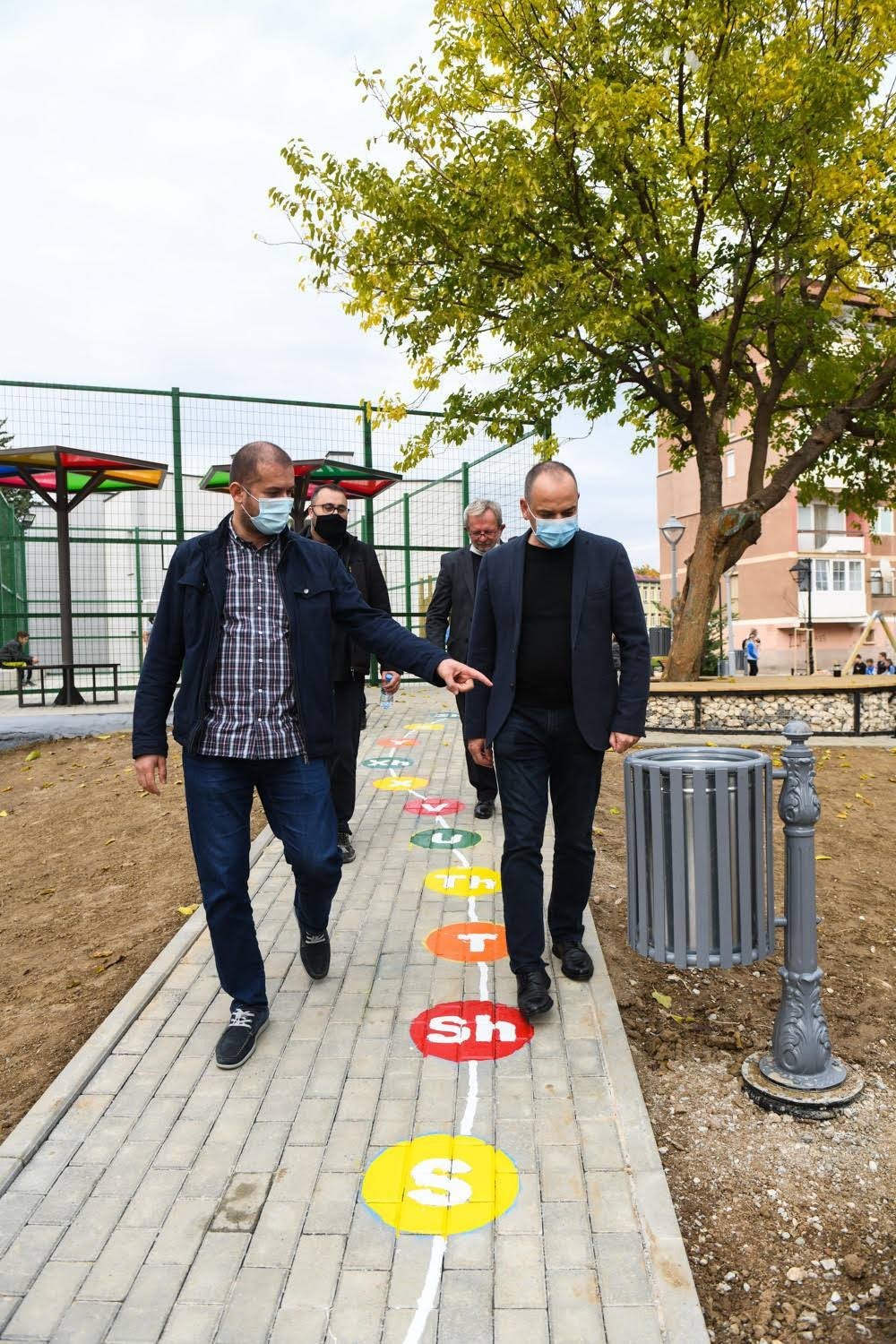 The inauguration of the park designed by the residents' own ideas