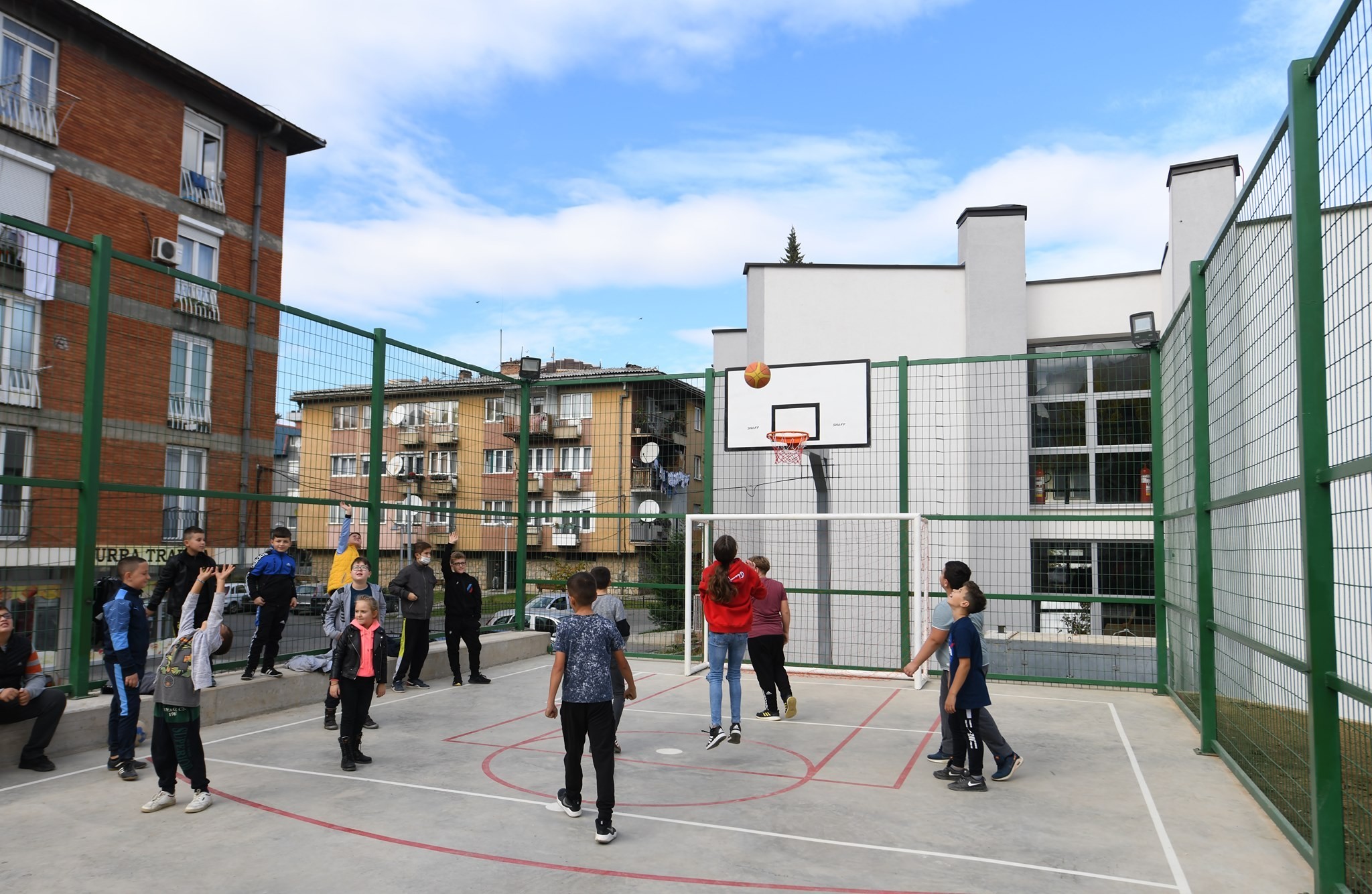 The inauguration of the park designed by the residents' own ideas